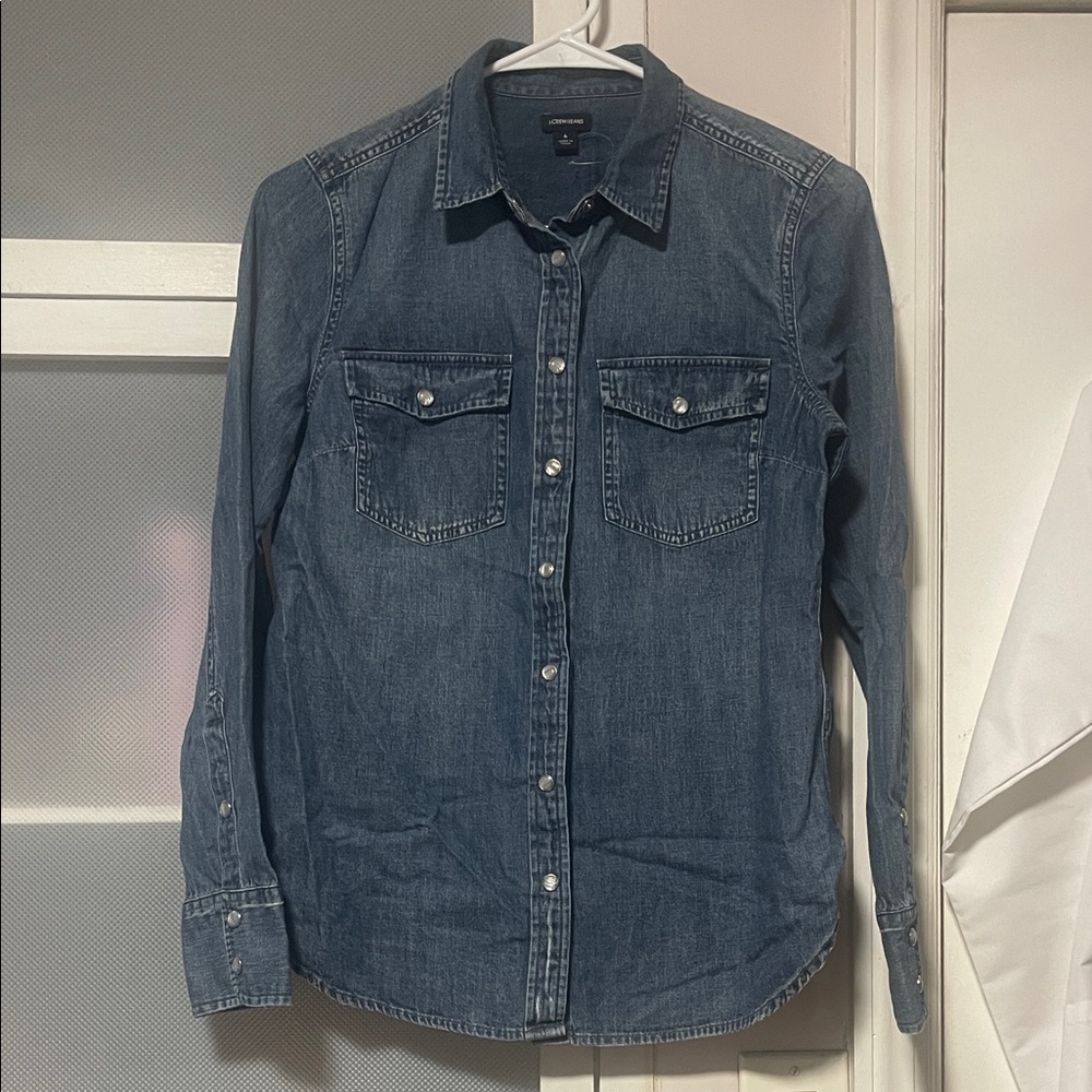 J. Crew Blue Denim Shirt